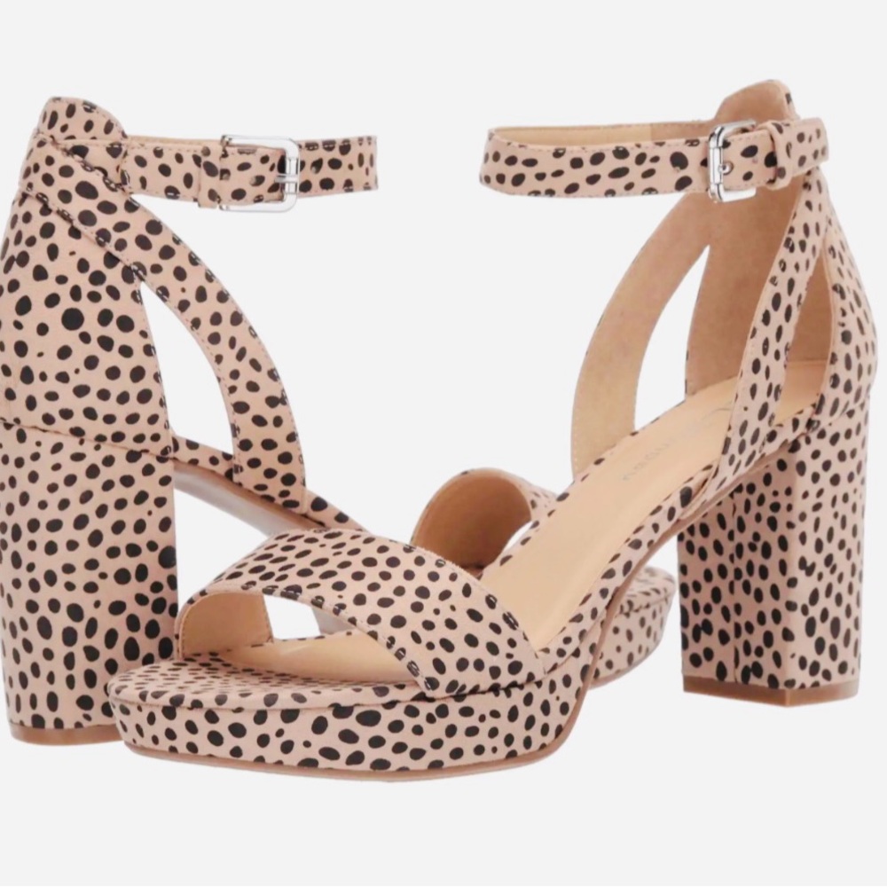 NWOT - CL by Chinese Laundry Mini Platform Leopard Print Heels - Sz 7.5
